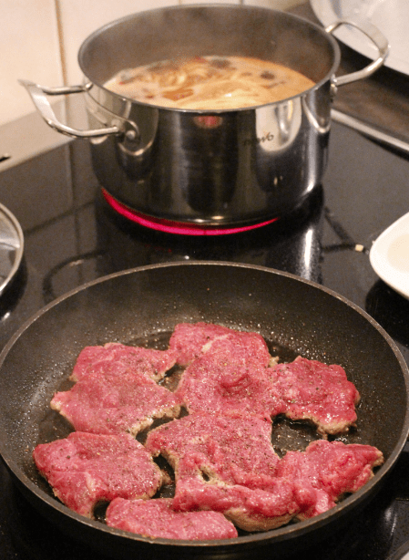 Japansk biffsuppe - stek kjøtt