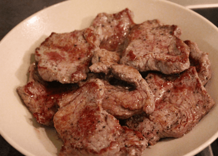 Japansk biffsuppe - kjøtt