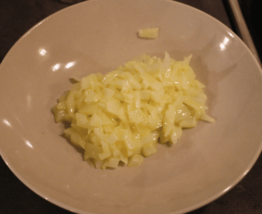 Fylt butterdeig - glasert løk